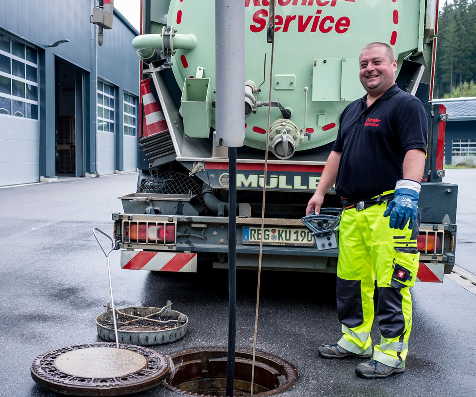 Kanalreinigung mit Hochdruckreinigung in Hofkirchen